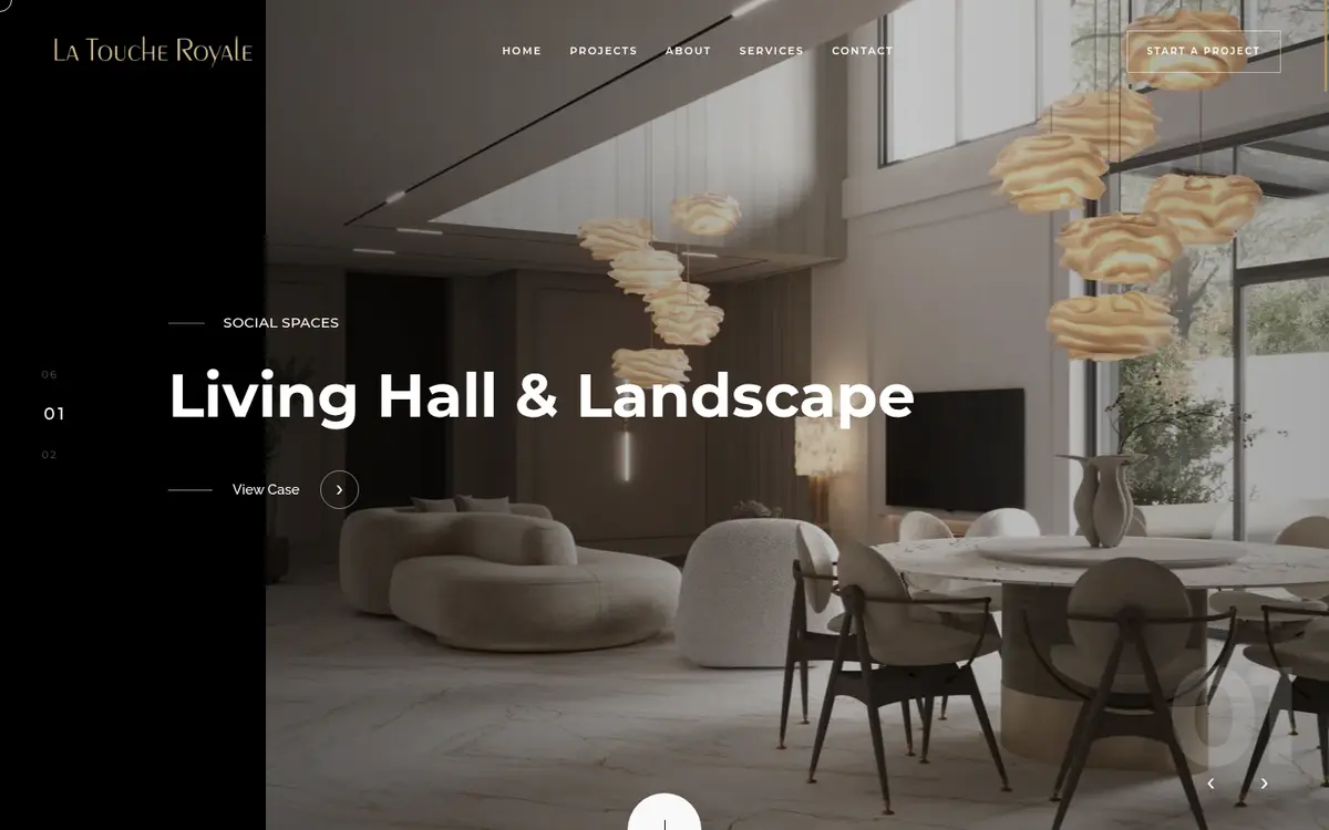 La Touche Royale website designed by First Lab